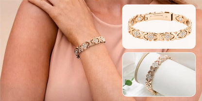 Koperen Bloem Armband