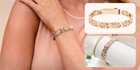 Koperen Bloem Armband
