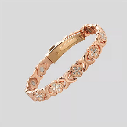 Koperen Bloem Armband