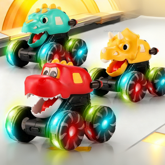 Press & Go Dinosaurus Speelgoedauto met Lichtjes